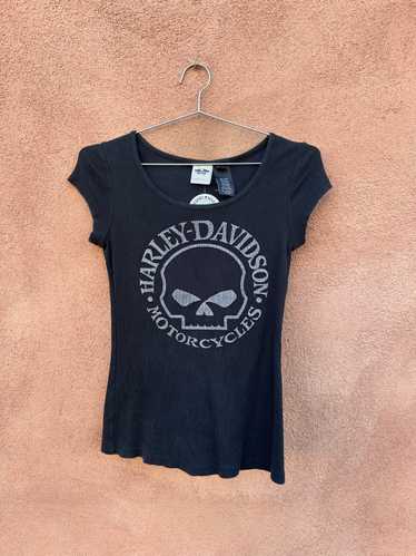 Black Harley Davidson Baby Doll Tee