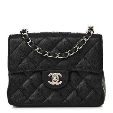 CHANEL Caviar Quilted Mini Square Flap Black - image 1