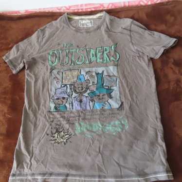 rare levis red tab tshirt the outsiders wildwest … - image 1