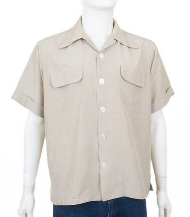 1950s Saks Silk Men's Shirt
