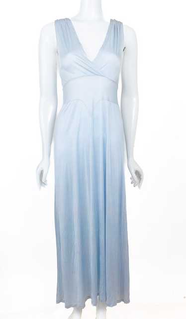 1940s-50s Rogers Run Proof Rayon Tricot Nightgown