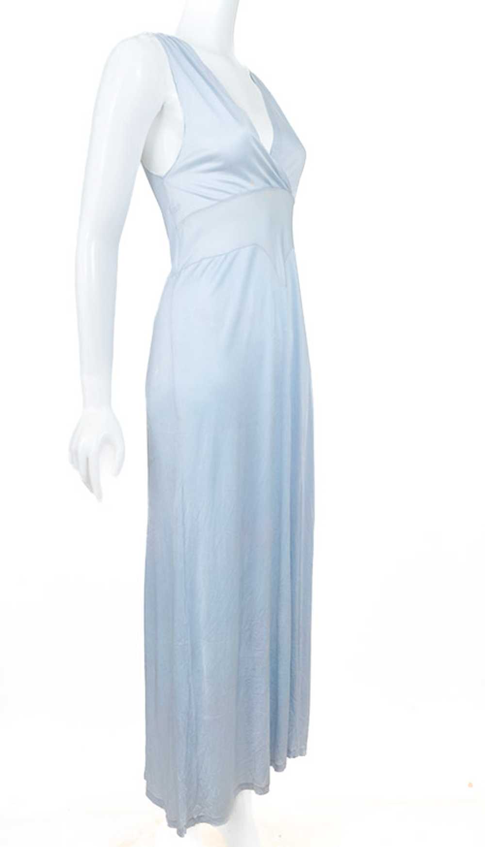 1940s-50s Rogers Run Proof Rayon Tricot Nightgown - image 2