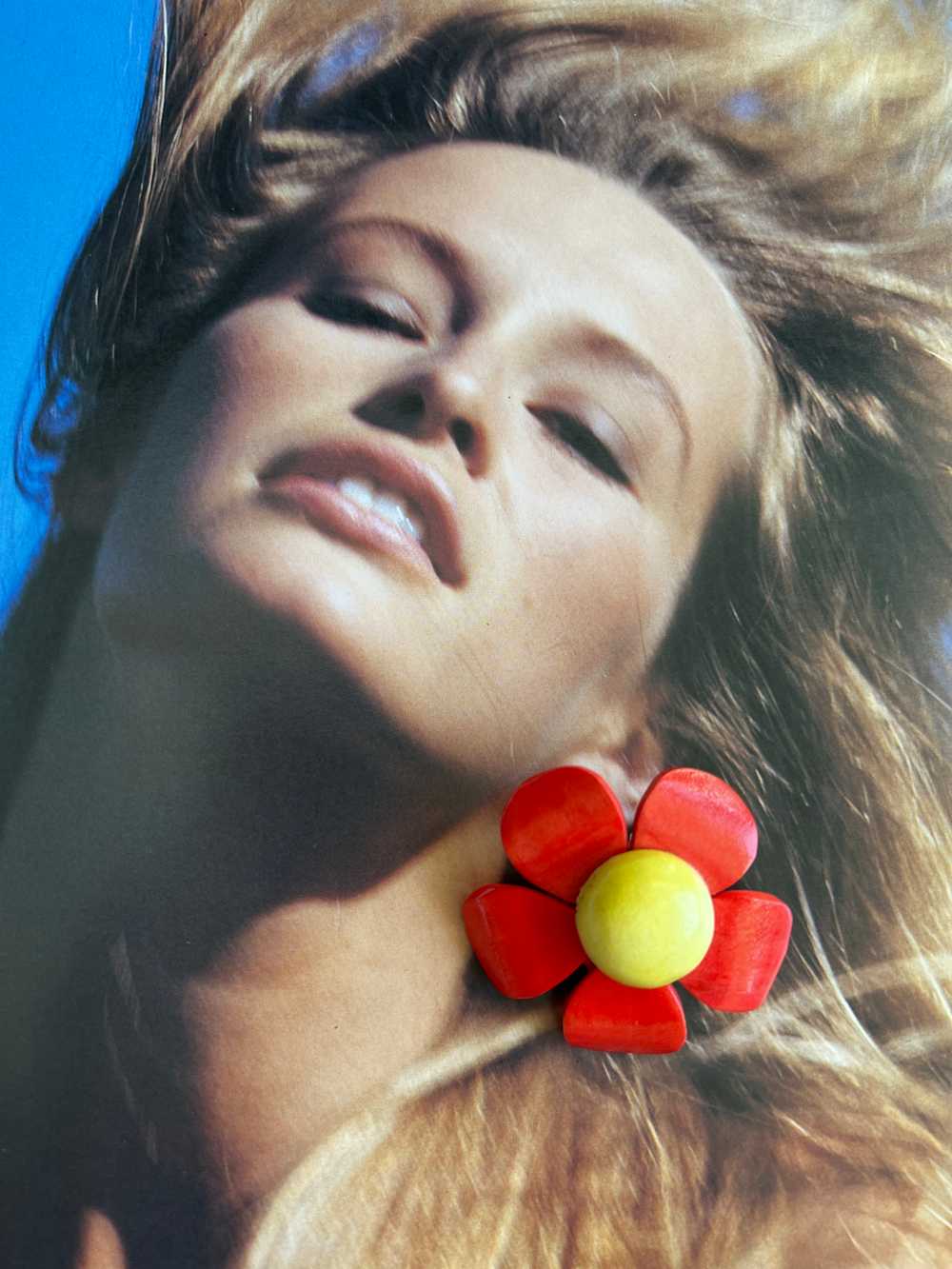 Flower Power Wooden Earrings - image 1