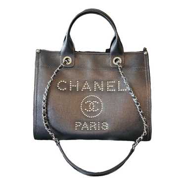 Chanel Deauville Chain leather tote - image 1