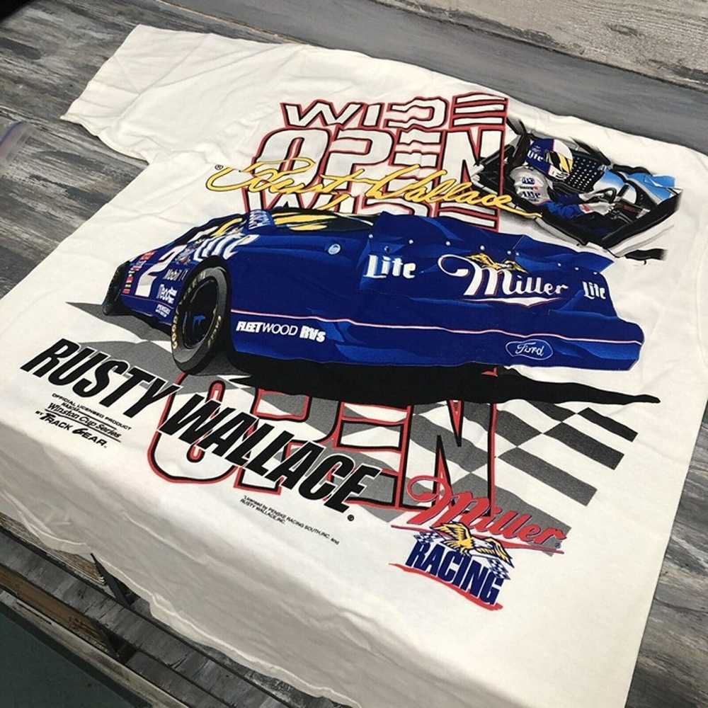 VTG 90s NOS Rusty Wallace NASCAR Miller Beer Ford… - image 2