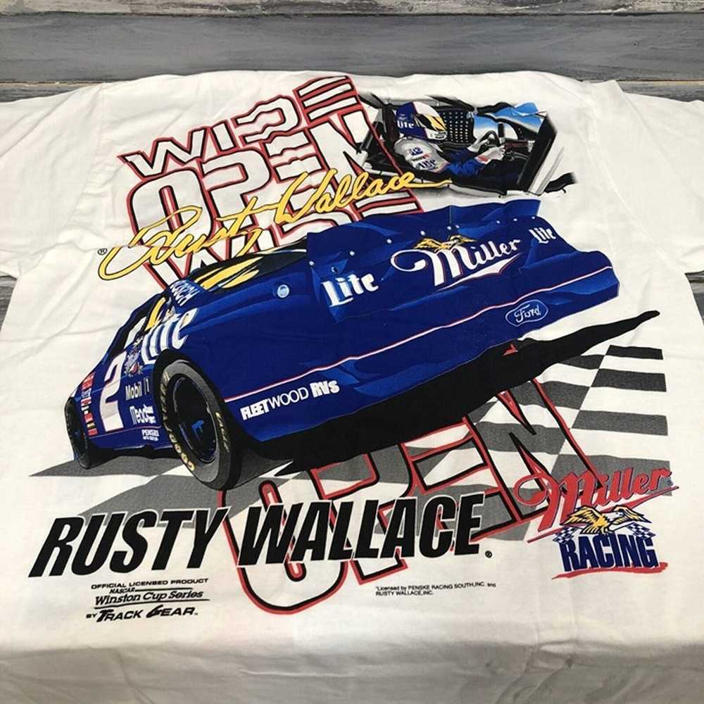 VTG 90s NOS Rusty Wallace NASCAR Miller Beer Ford… - image 5