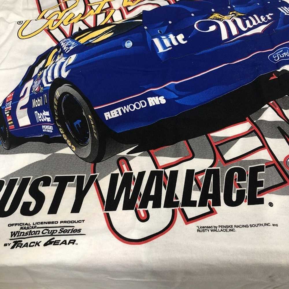 VTG 90s NOS Rusty Wallace NASCAR Miller Beer Ford… - image 6