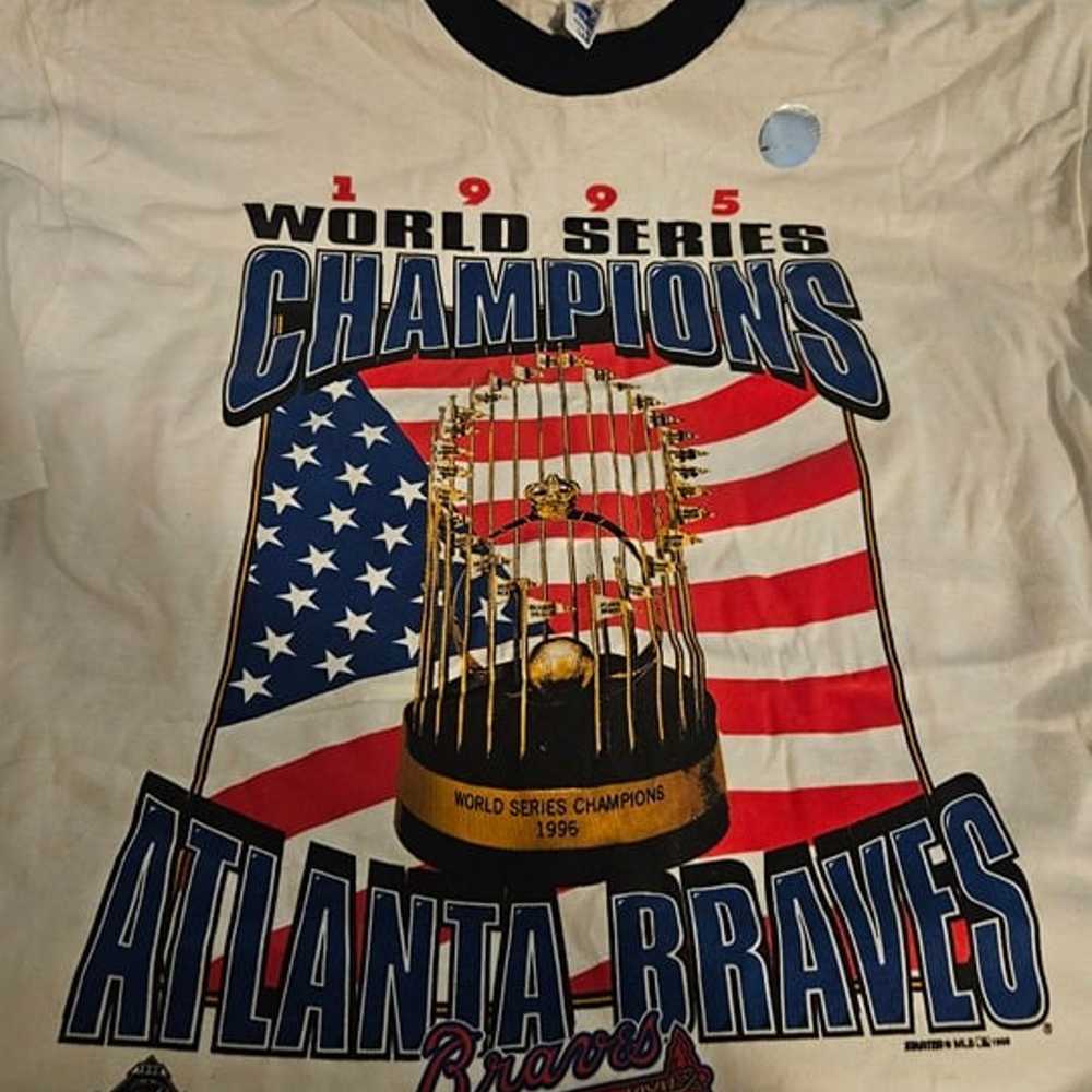 1995 Tshirt Atlanta Braves World Series Champions - image 1