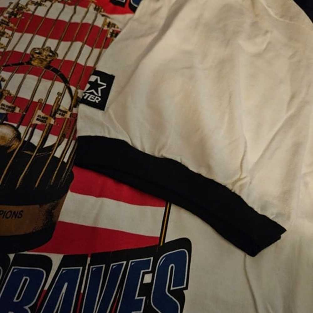 1995 Tshirt Atlanta Braves World Series Champions - image 3