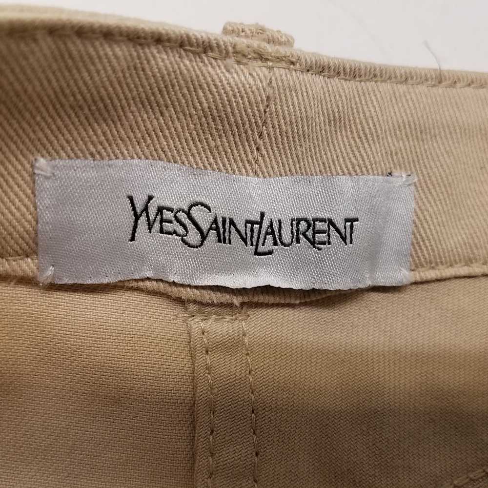 Yves Saint Laurent Womens Tan Medium Wash Denim S… - image 3