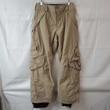 Burton Ski Snowboard Beige Cargo Pants Women's SM - image 1