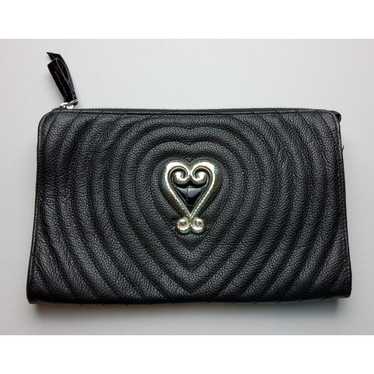 Brighton Bellissimo Heart Small Wallet - Black/Chocolate - Stages West
