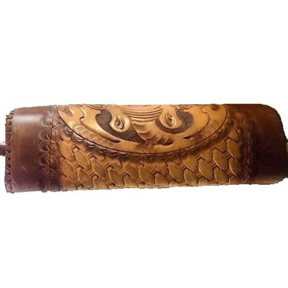 Vintage Clifton's Hand Tooled Leather Western Pur… - image 11