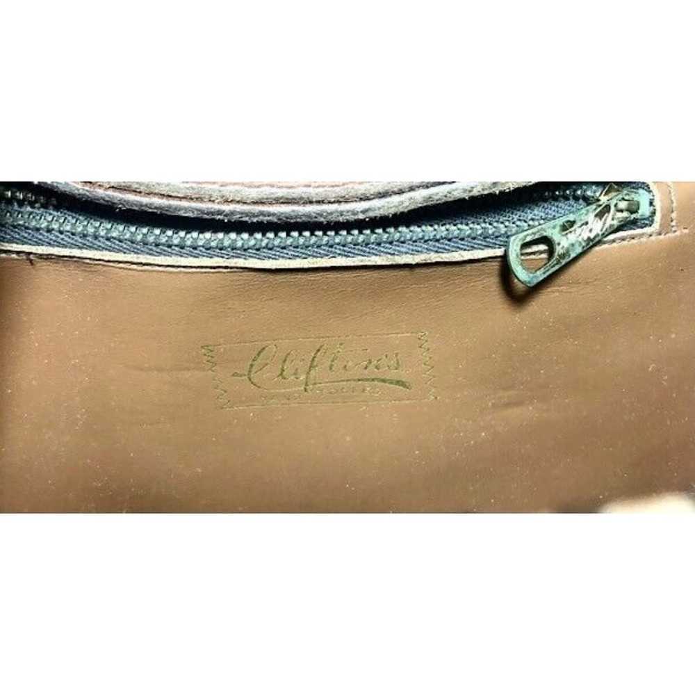 Vintage Clifton's Hand Tooled Leather Western Pur… - image 7