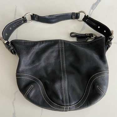 Coach Black Zipper Handbag - image 1