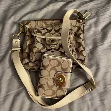 Coach Crossbody with matching wallet - image 1