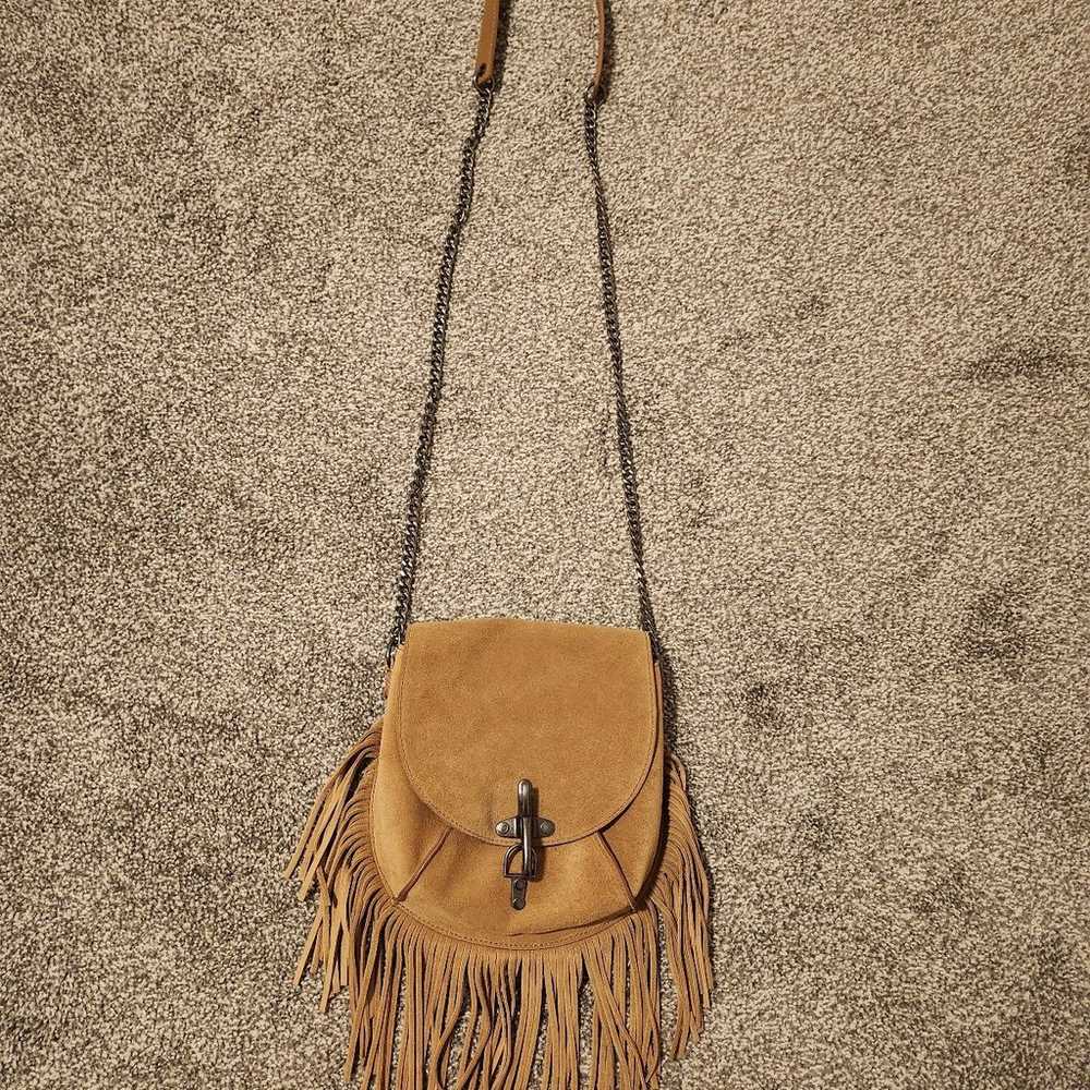 Lucky Brand Genuine Suede Fringe purse - image 1