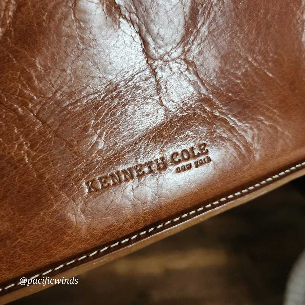 Kenneth Cole Rare Leather Shouler Bag Clutch 100%… - image 6
