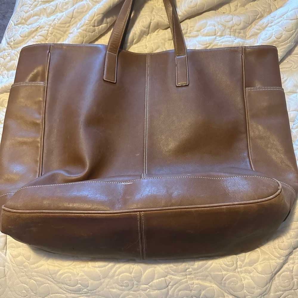 Big Brown Spacious Tote Bag by Coach - image 2