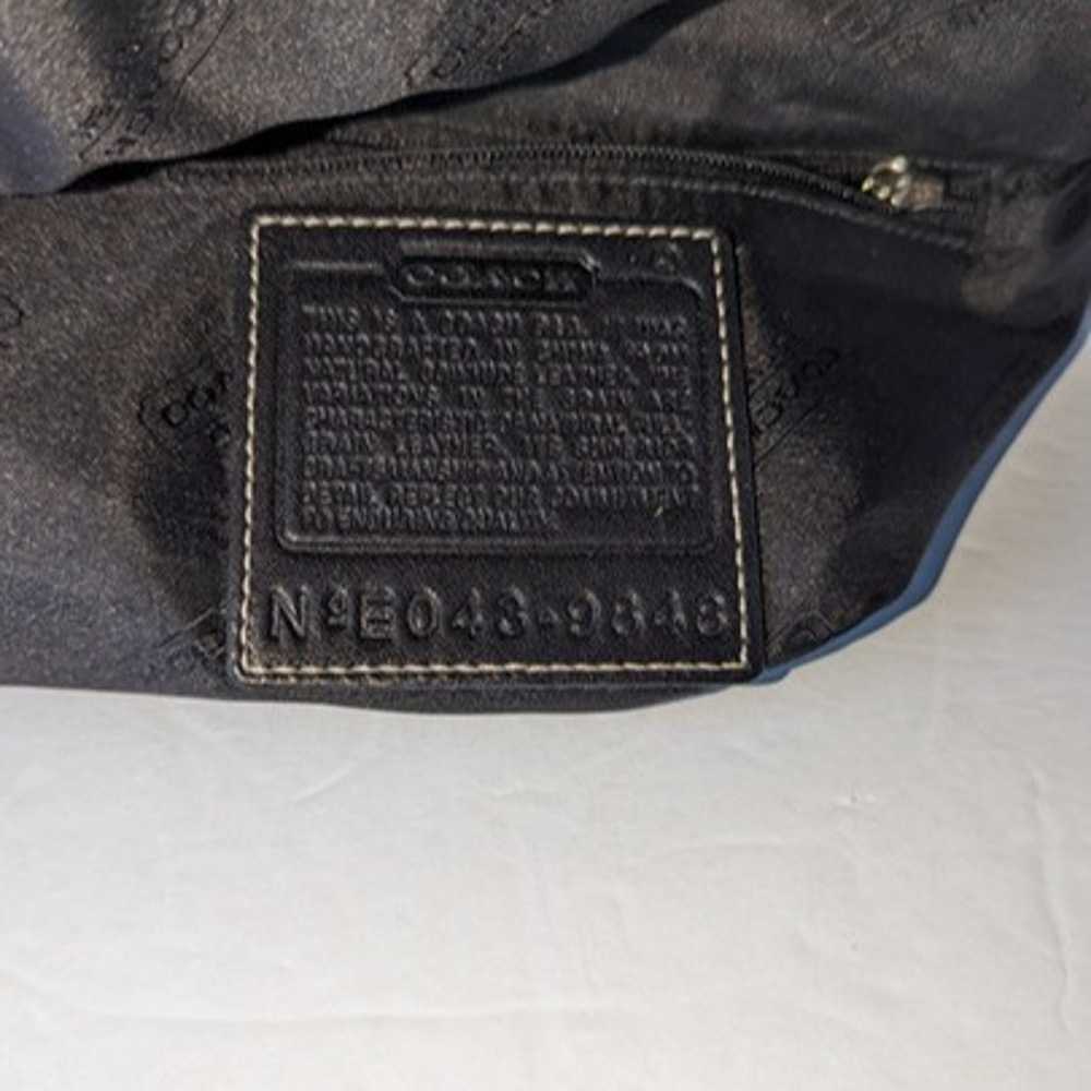 Coach 9848 Vintage Black Leather Flap Front Purse - image 9