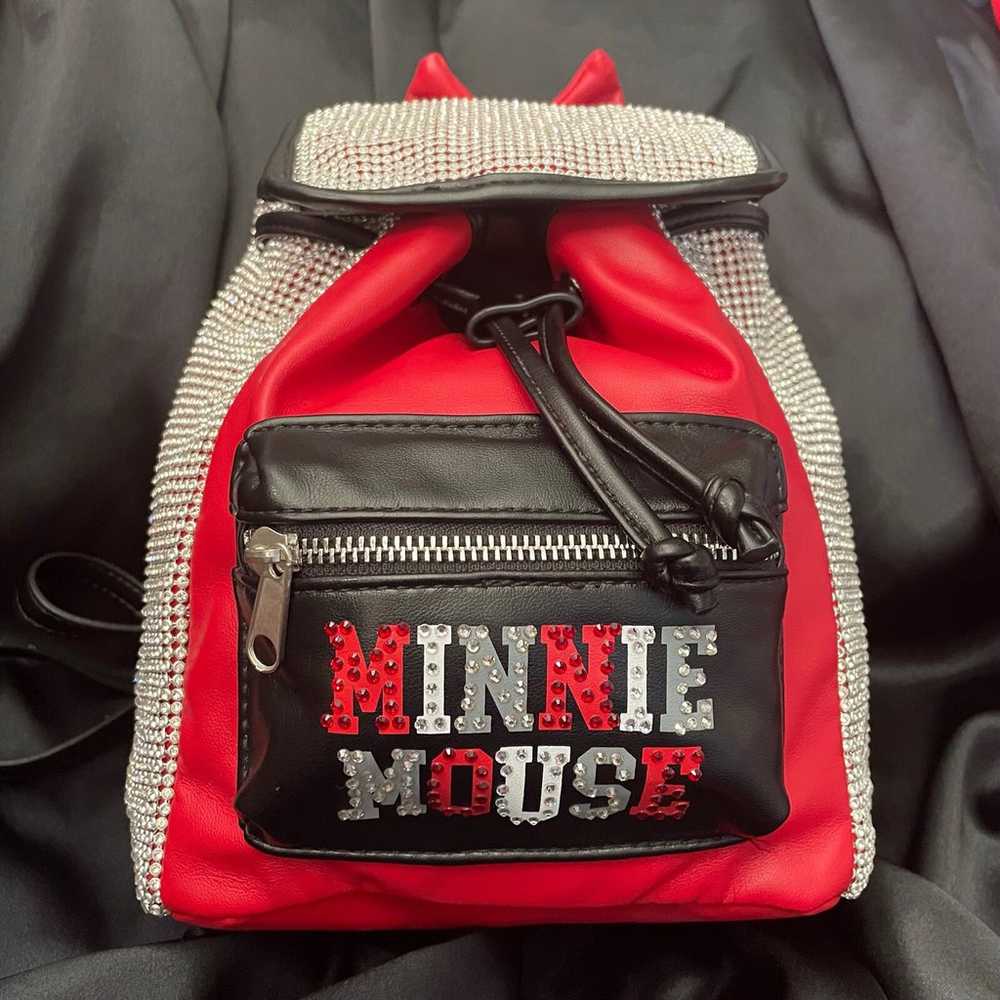 NWOT Disney Rhinestone Minnie Mouse Backpack & Wa… - image 2