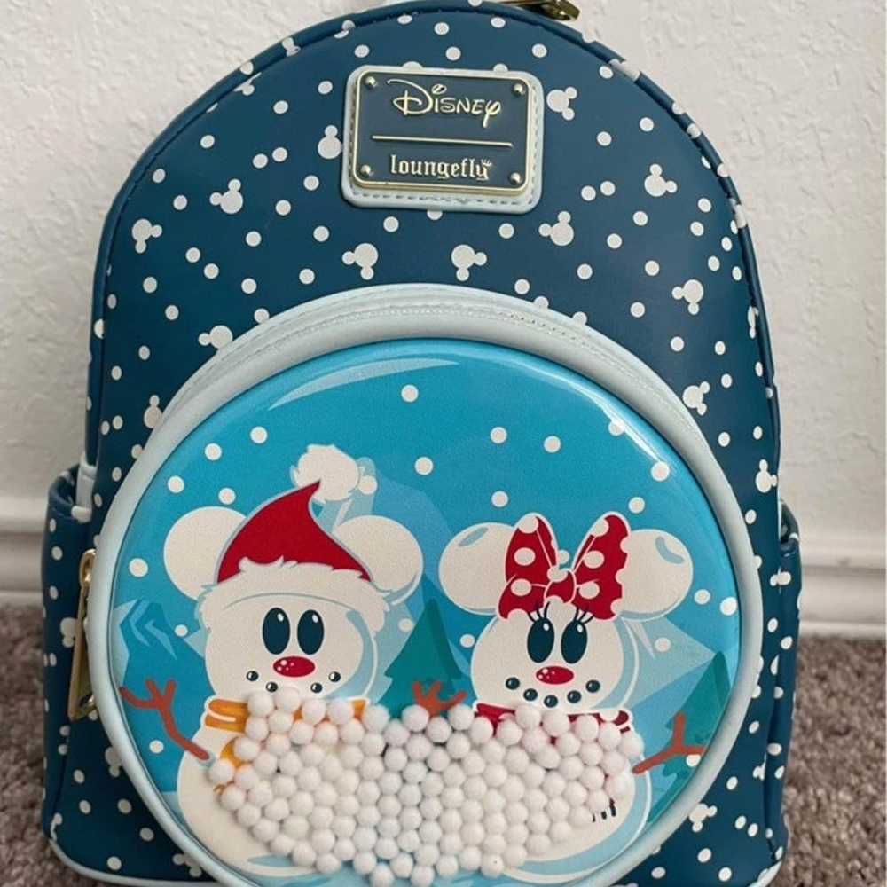 Disney christmas loungefly backpack - image 1