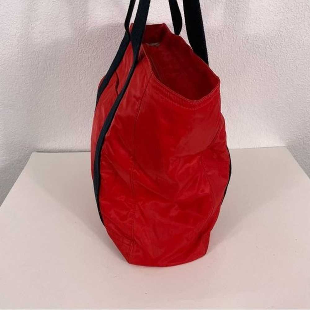 Michael Kors Red Nylon with Black Handle Tote Bag - image 6