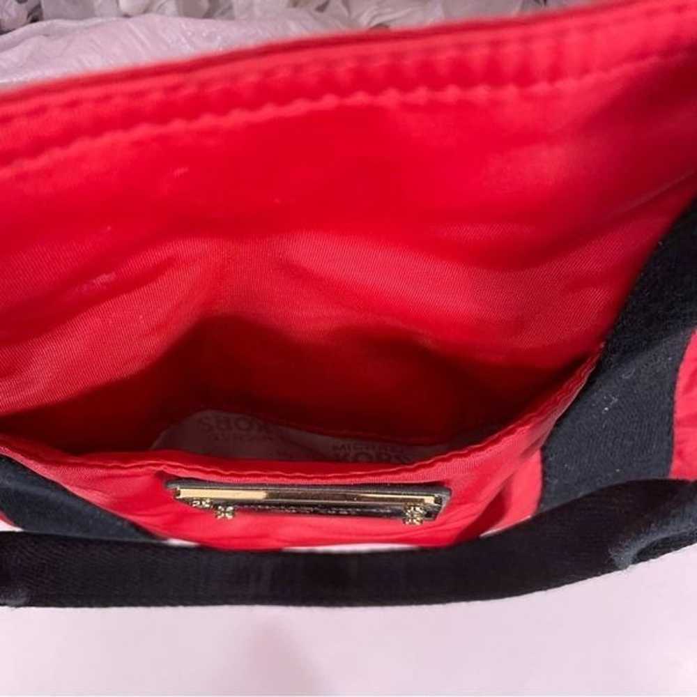 Michael Kors Red Nylon with Black Handle Tote Bag - image 9