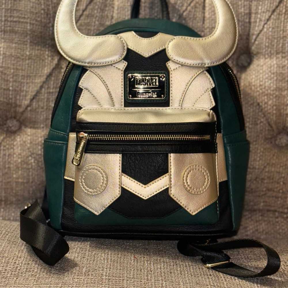 Loungefly Marvel Loki Figural Mini Backpack - image 1