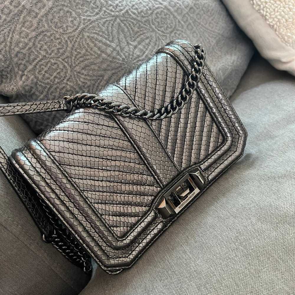 Rebecca Minkoff bag chevron love quilted bag - image 11