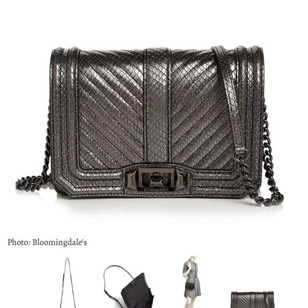 Rebecca Minkoff bag chevron love quilted bag - image 1