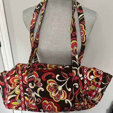 Vera Bradley Large Traveler Duffel Mod Paisley Pattern Quilted