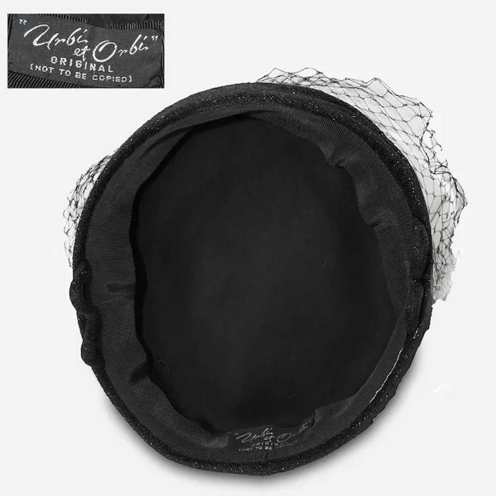 1950s Urbi et Orbi Cocktail Hat - image 6