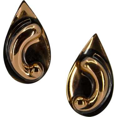 Vintage 1950s Copper Earrings - image 1