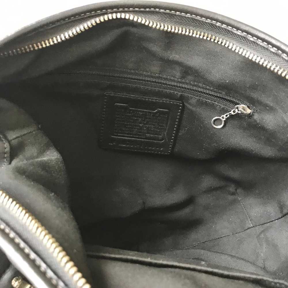Vintage Coach Black Leather Shoulder Bag - image 6