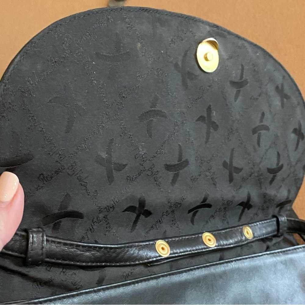 Vtg Paloma Picasso Leather Purse 3 X's Shoulder B… - image 8