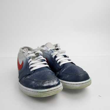 Air Jordan Casual Shoes Men's White/Navy Used - image 1