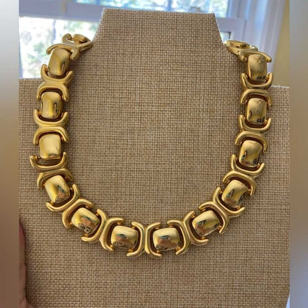 Runway Statement Vintage Necklace Chunky - image 7