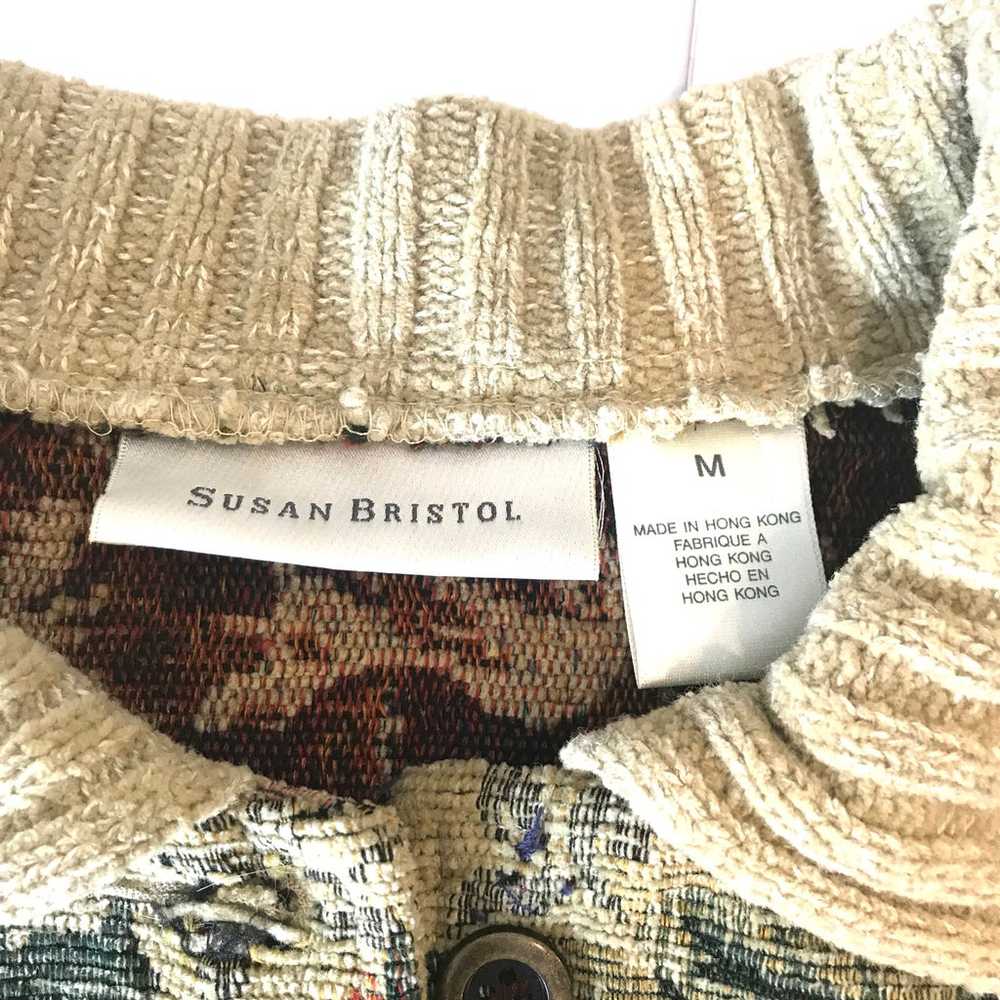 Susan Bristol cardigan size M neutral color retro… - image 3