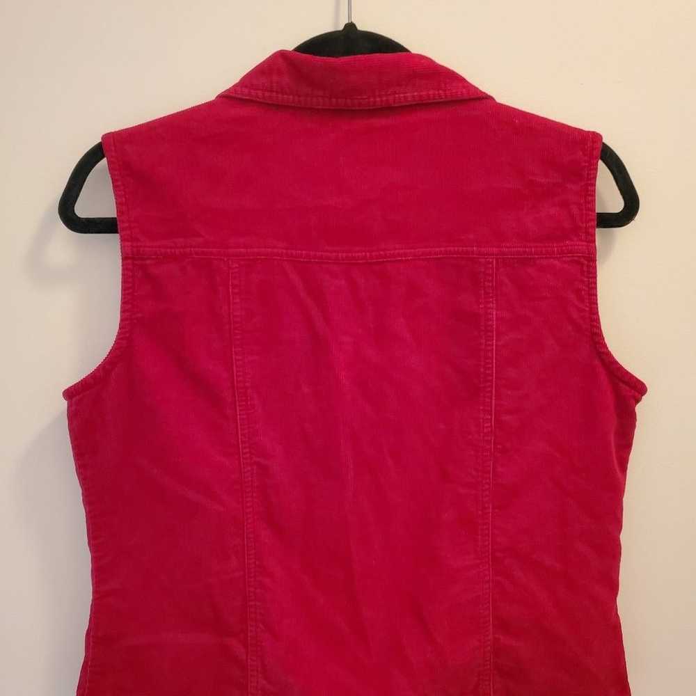 Red courduroy vest (size S) - image 3