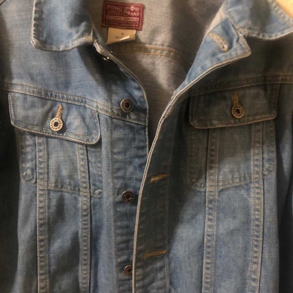 Denim Jacket fossil brand size medium new - image 5