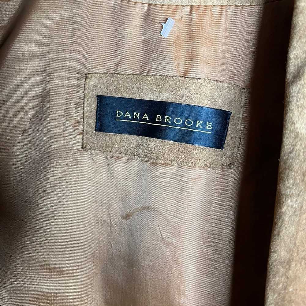 Vintage Dana Brooke Womens Blazer Jacket Leather … - image 2