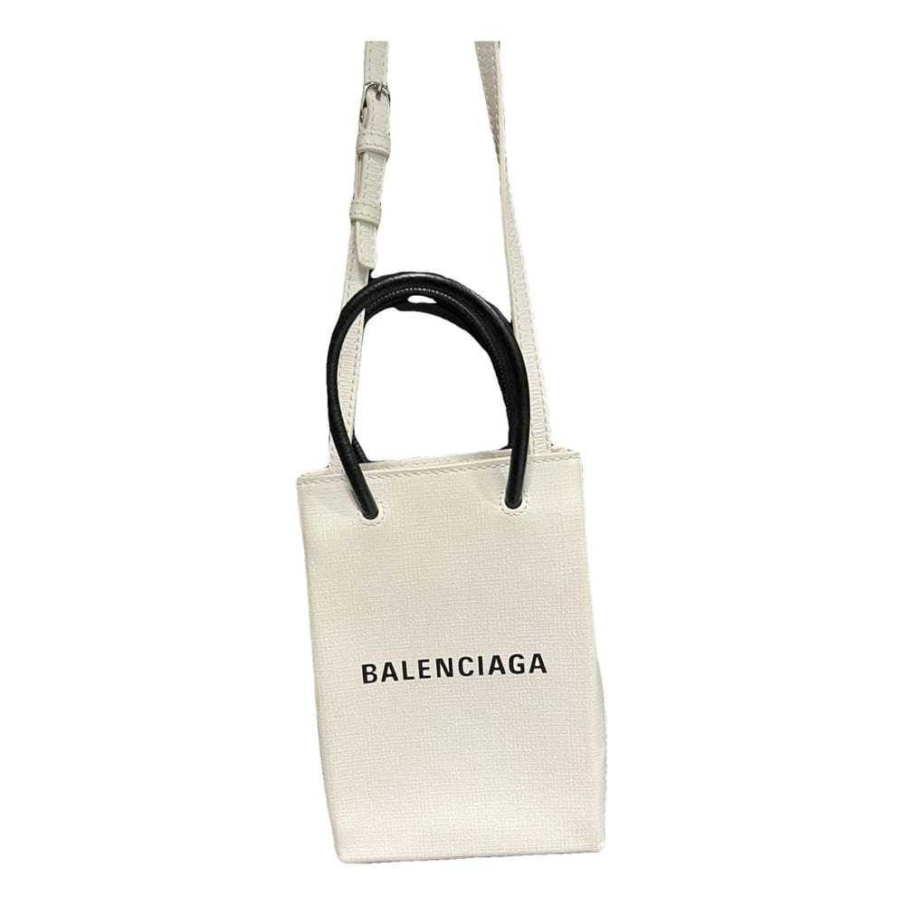 Balenciaga Shopping North South leather mini bag - image 1