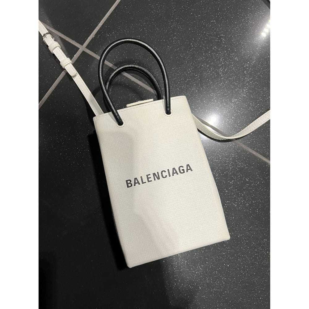 Balenciaga Shopping North South leather mini bag - image 5