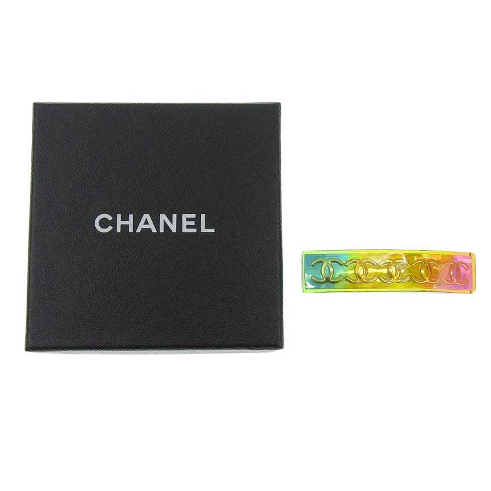 Chanel Chanel Logo Rainbow Barrette Plastic Hair … - image 5