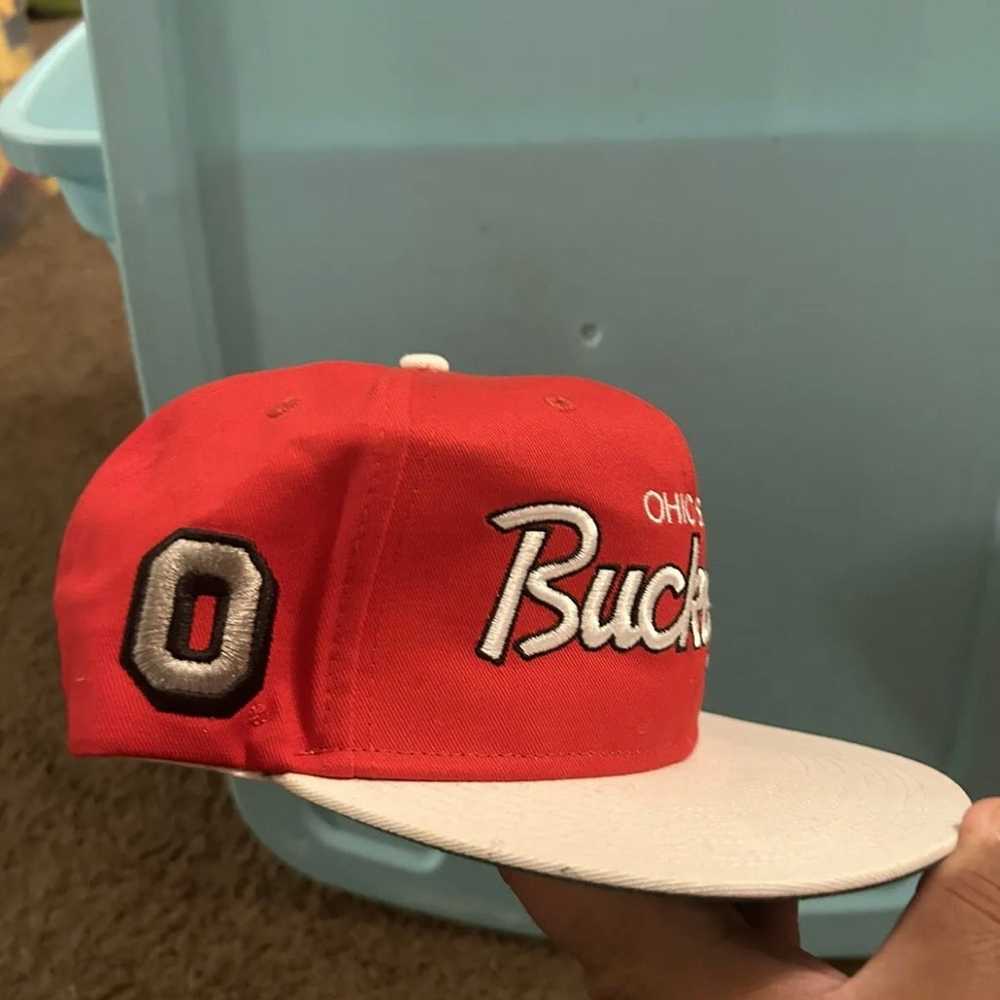Vintage Ohio State Buckeyes Vtg SnapBack Hat Spor… - image 3