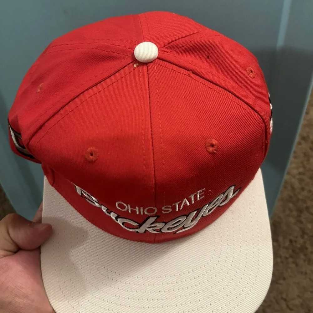 Vintage Ohio State Buckeyes Vtg SnapBack Hat Spor… - image 7