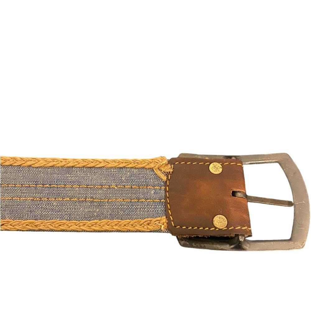 Vintage Levi's Belt Mens 32 Orange Tab Leather Bl… - image 5