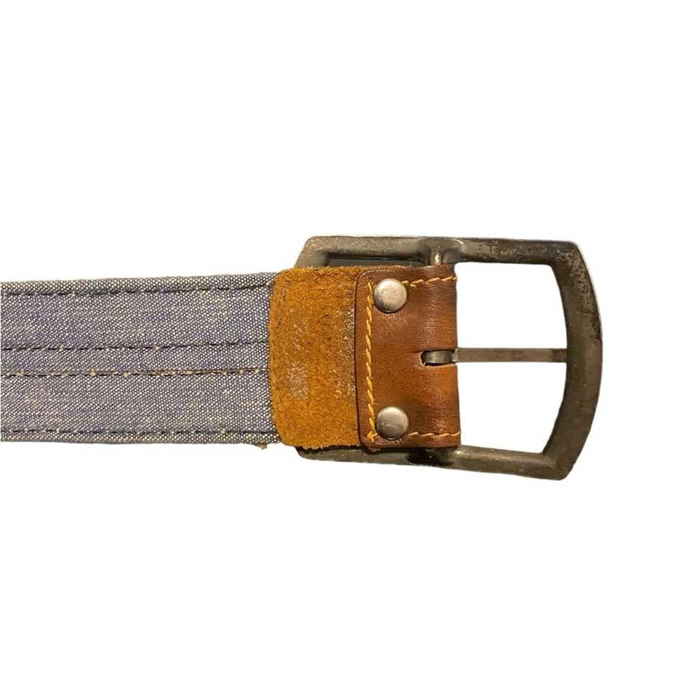 Vintage Levi's Belt Mens 32 Orange Tab Leather Bl… - image 7
