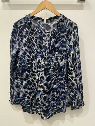 Joie Joie blue pattern silk top